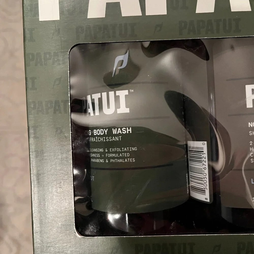 Papatui Men's Shower Pack - Lush Coconut (Body Wash,‎ Shampoo-Conditioner-Soap)